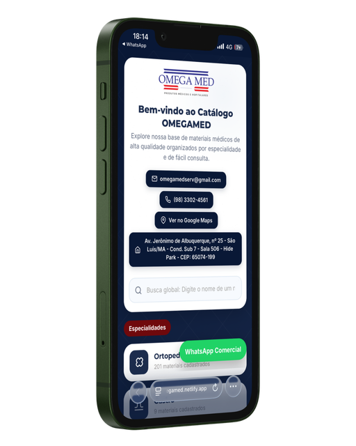 App Catálogo OMEGAMED