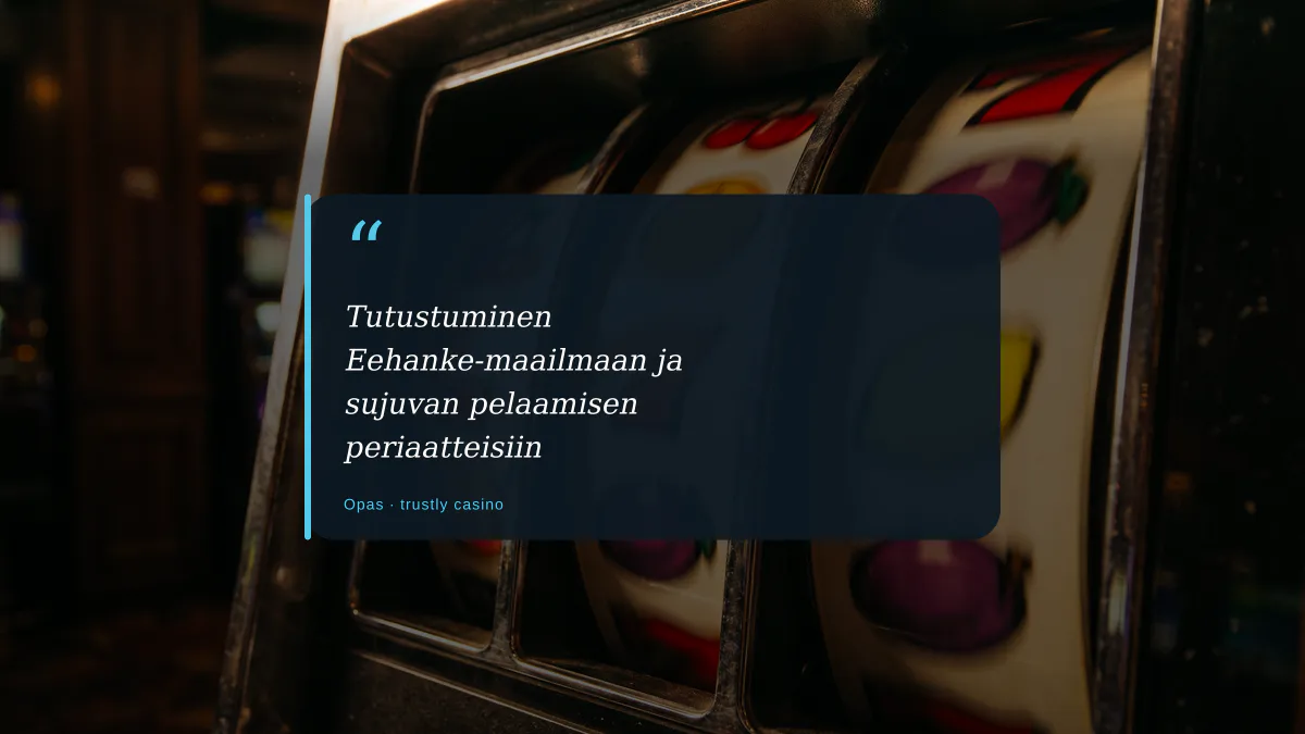 Tutustuminen Eehanke-maailmaan ja sujuvan pelaamisen periaatteisiin
