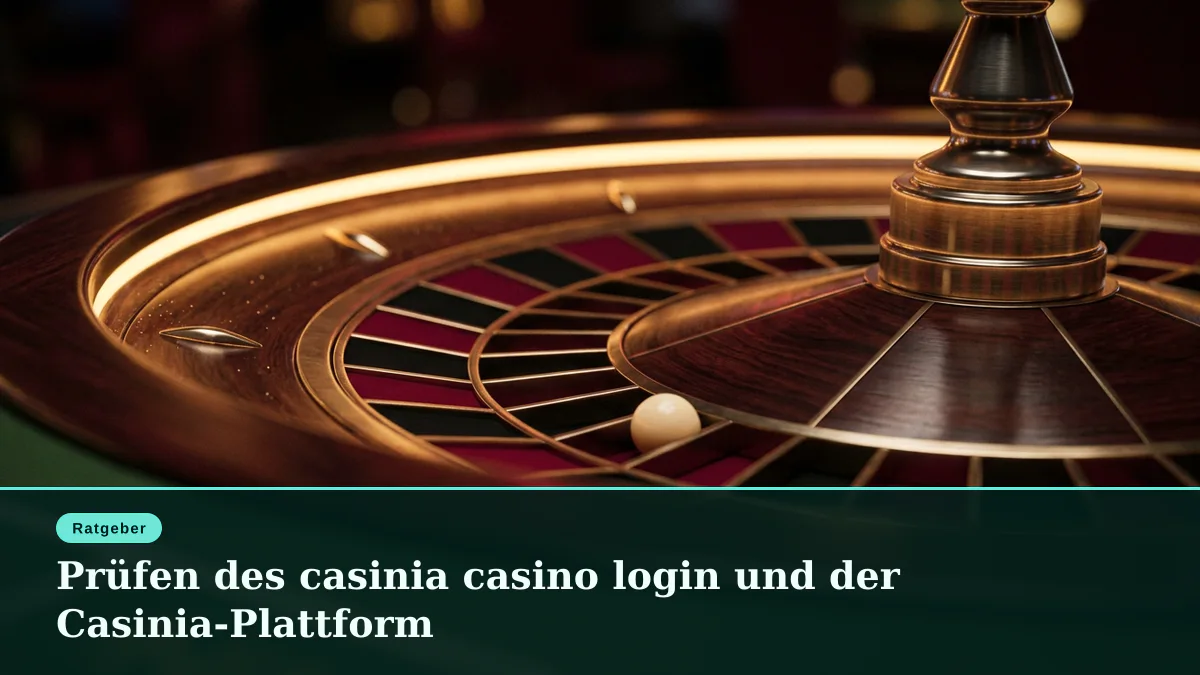 Prüfen des casinia casino login und der Casinia-Plattform