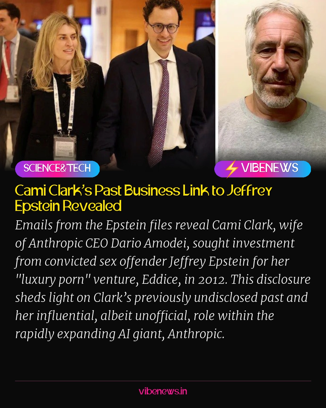 Cami Clark’s Past Business Link to Jeffrey Epstein Revealed