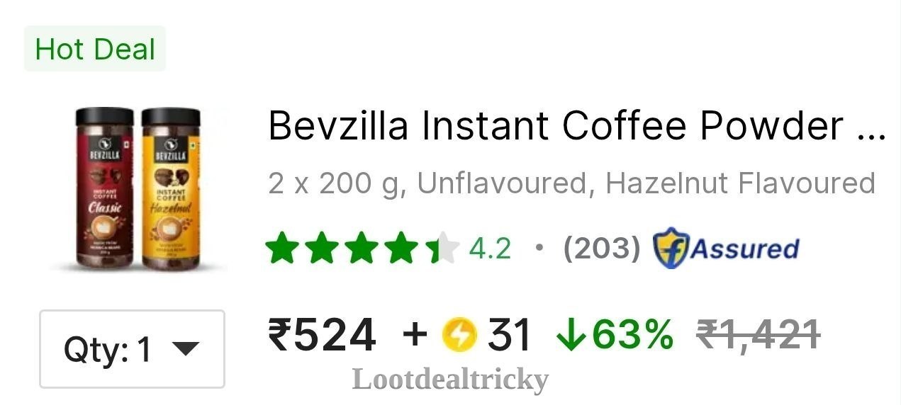 Loot Bevzilla Instant – Fantastic Price Cut @ ₹50
