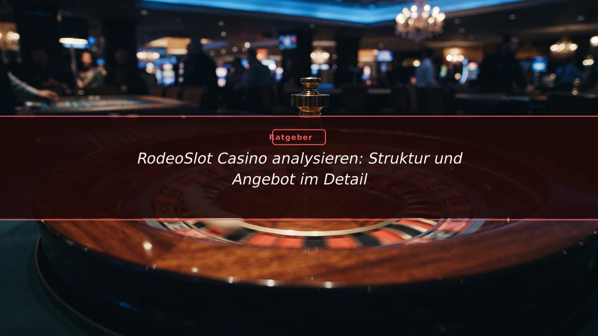 RodeoSlot Casino analysieren: Struktur und Angebot im Detail