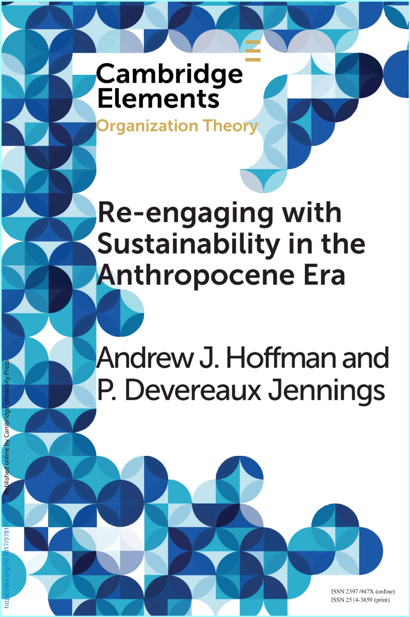 Re Engaging With Sustainability In The Anthropocene Era An Institutional Approach Re Engaging With Sustainability In The Anthropocene Era An Institutional Approach