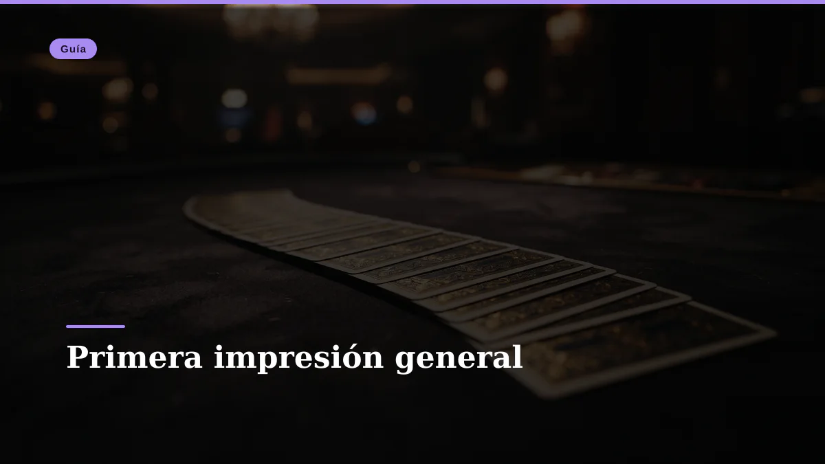 Primera impresión general