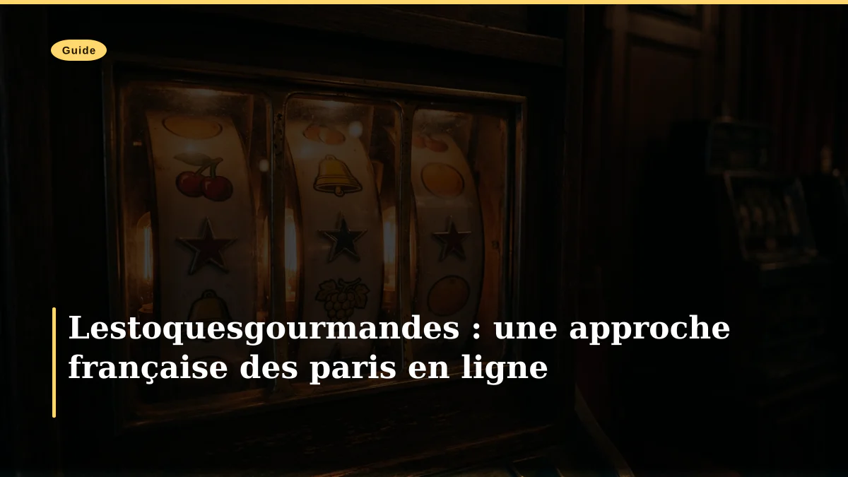 Lestoquesgourmandes : une approche française des paris en ligne
