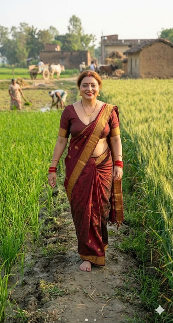 मम्मी औऱ खेत