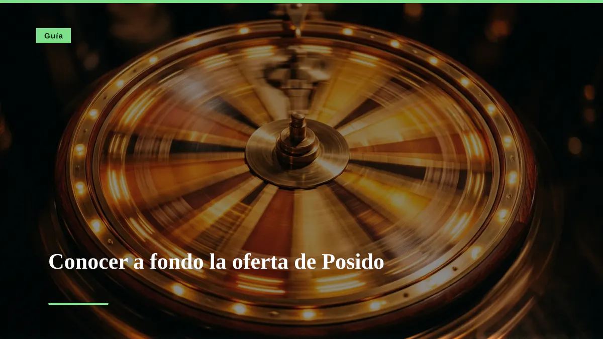 Conocer a fondo la oferta de Posido