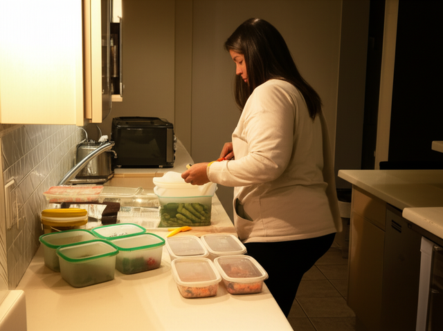 Night shift worker managing GLP-1 medication schedule