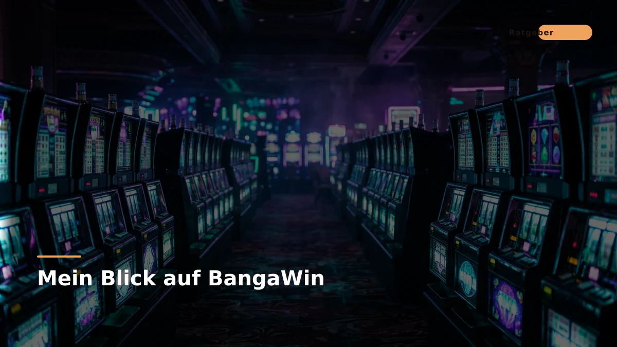 Mein Blick auf BangaWin
