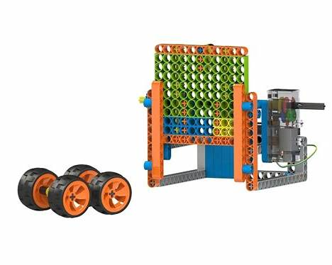 Engineering kit components — motor module and structural frame assembly