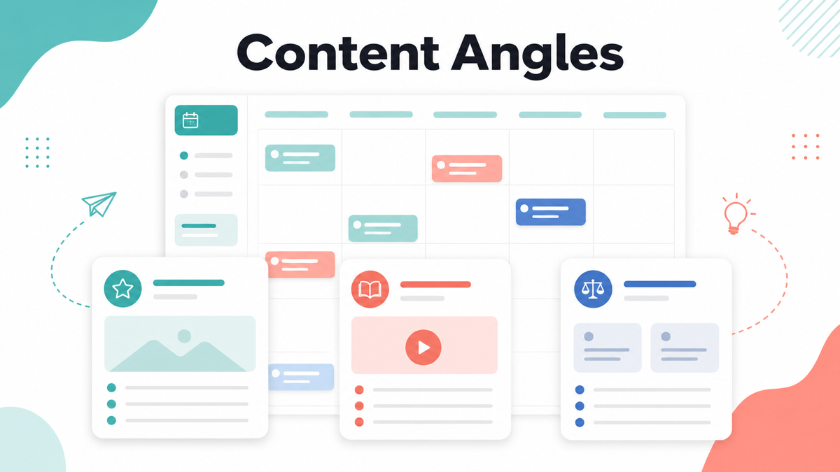 Content angle map for SEO affiliate comparison pages