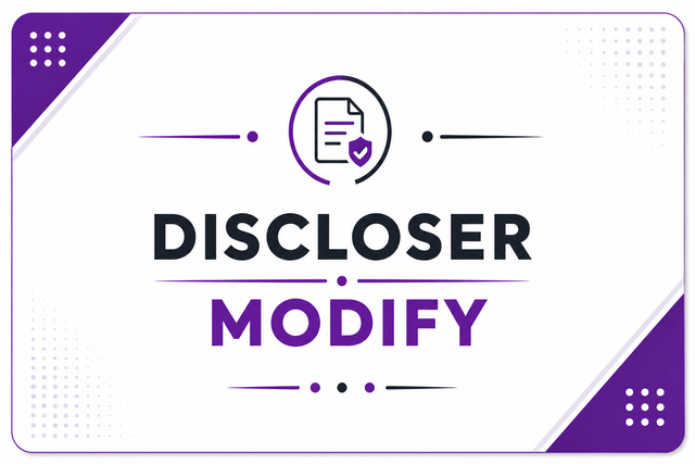 Discloser Modify
