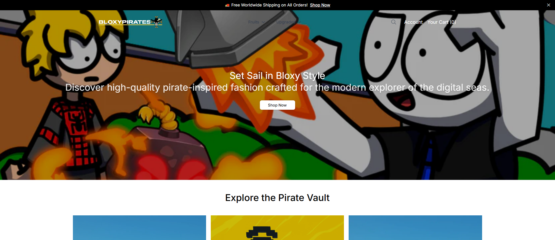 Stored capture of bloxypirateshq.shop