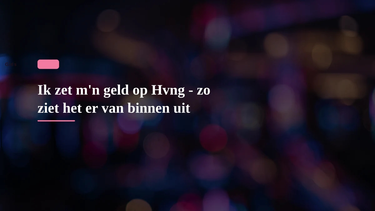 Ik zet m'n geld op Hvng - zo ziet het er van binnen uit