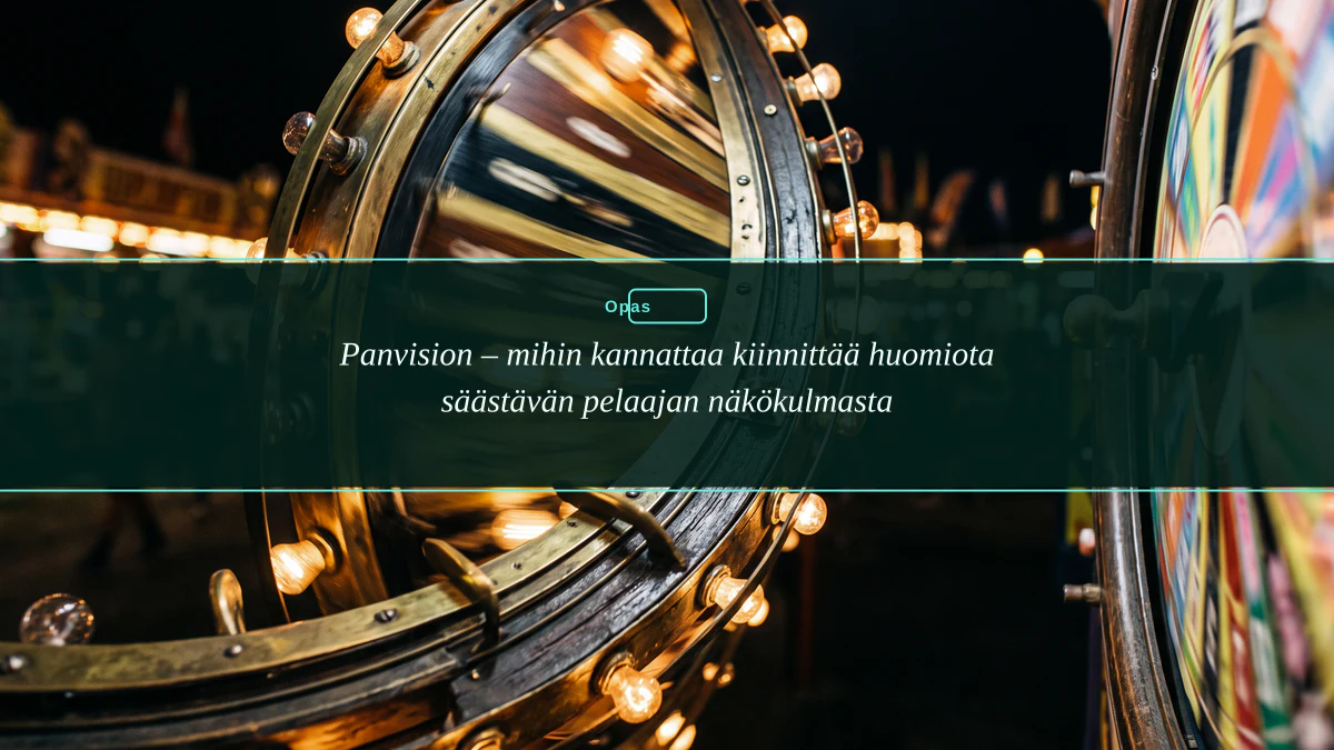 Panvision – mihin kannattaa kiinnittää huomiota säästävän pelaajan näkökulmasta