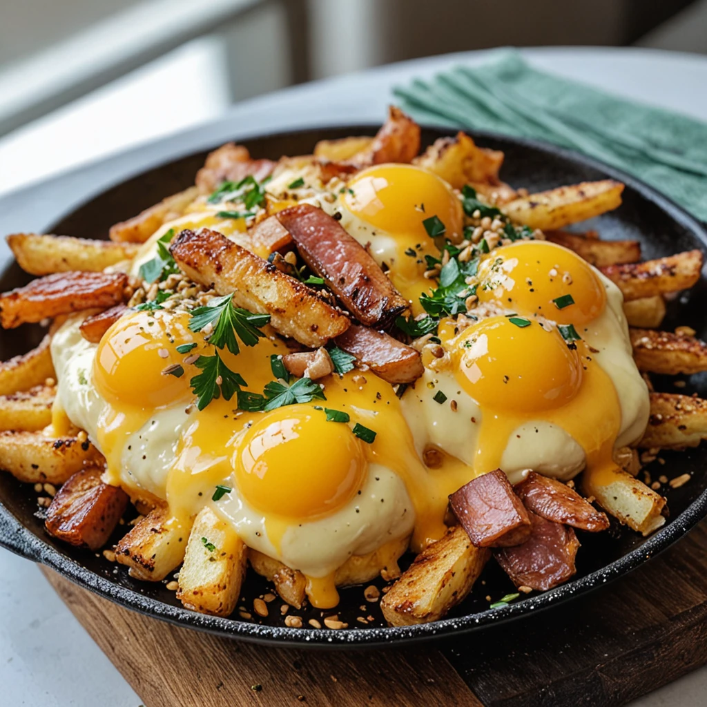Irresistible Breakfast Poutine Hollandaise Sauce Recipe