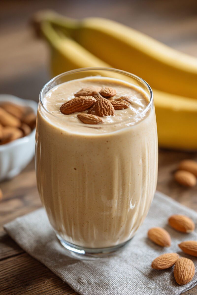 How to Make Banana Almond Butter Smoothie