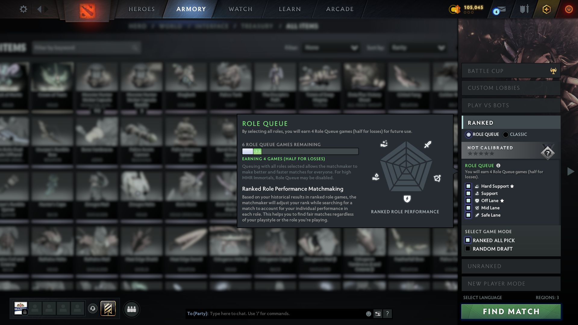 Dota 2 Account  MMR