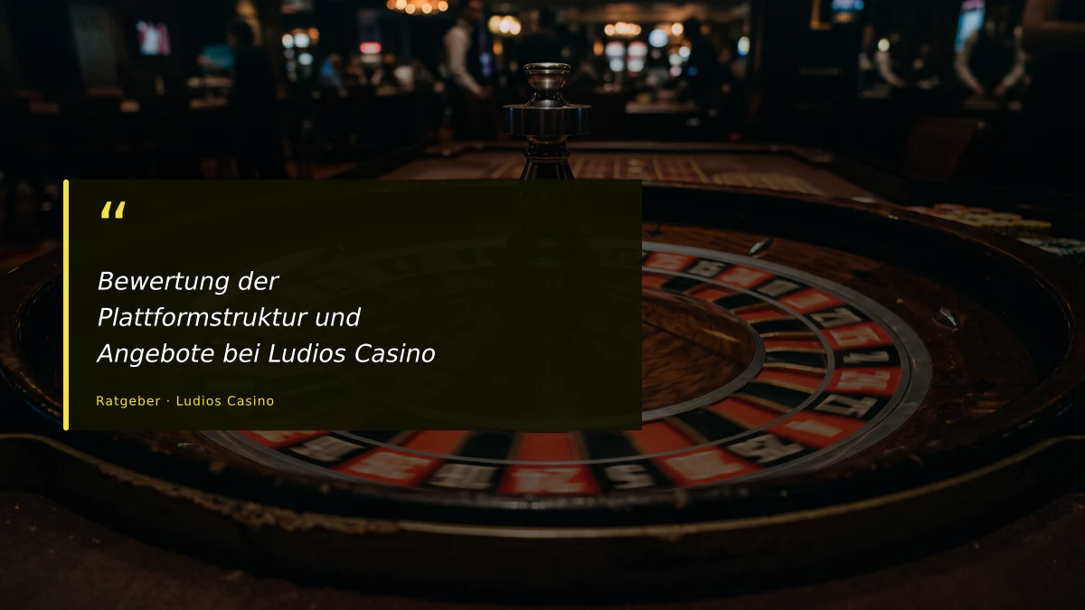 Bewertung der Plattformstruktur und Angebote bei Ludios Casino