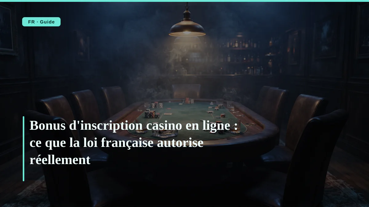 Bonus d'inscription casino en ligne : ce que la loi française autorise réellement