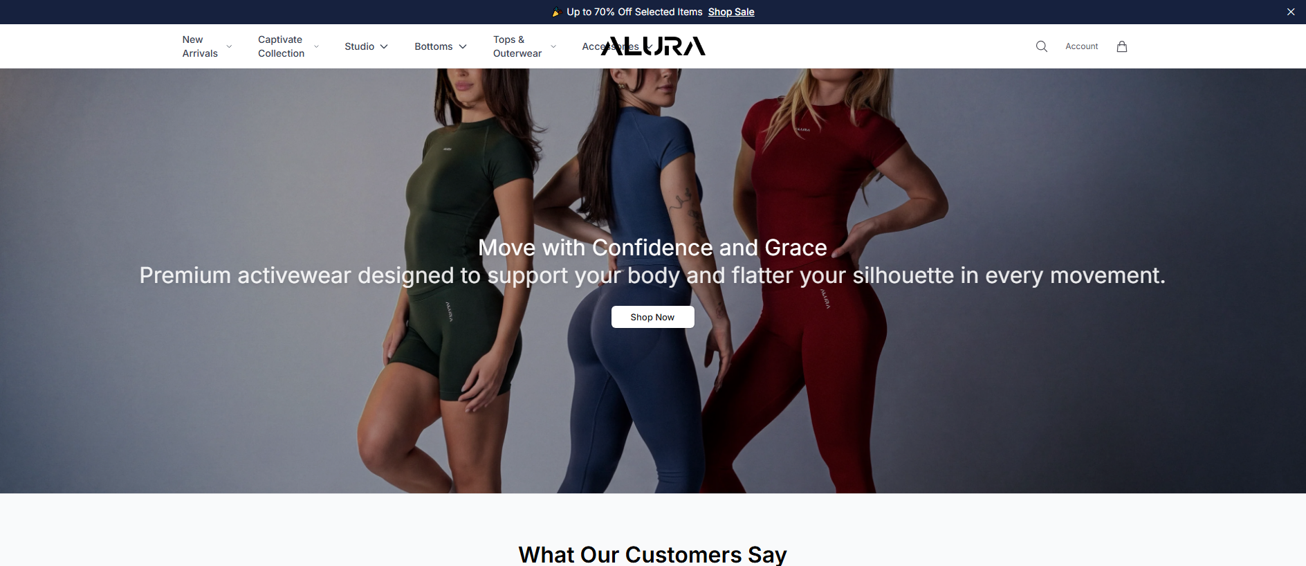 Stored capture of alurafithq.shop