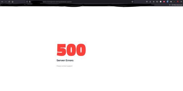 error-upgrade-db