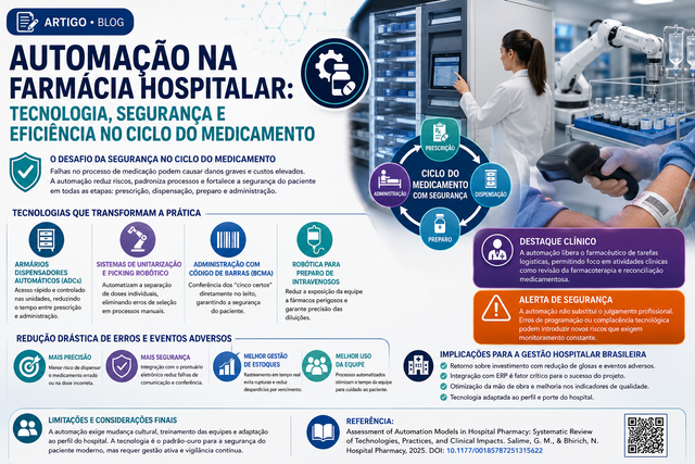 Automação na Farmácia Hospitalar: Evidências sobre Segurança e Eficiência Operacional