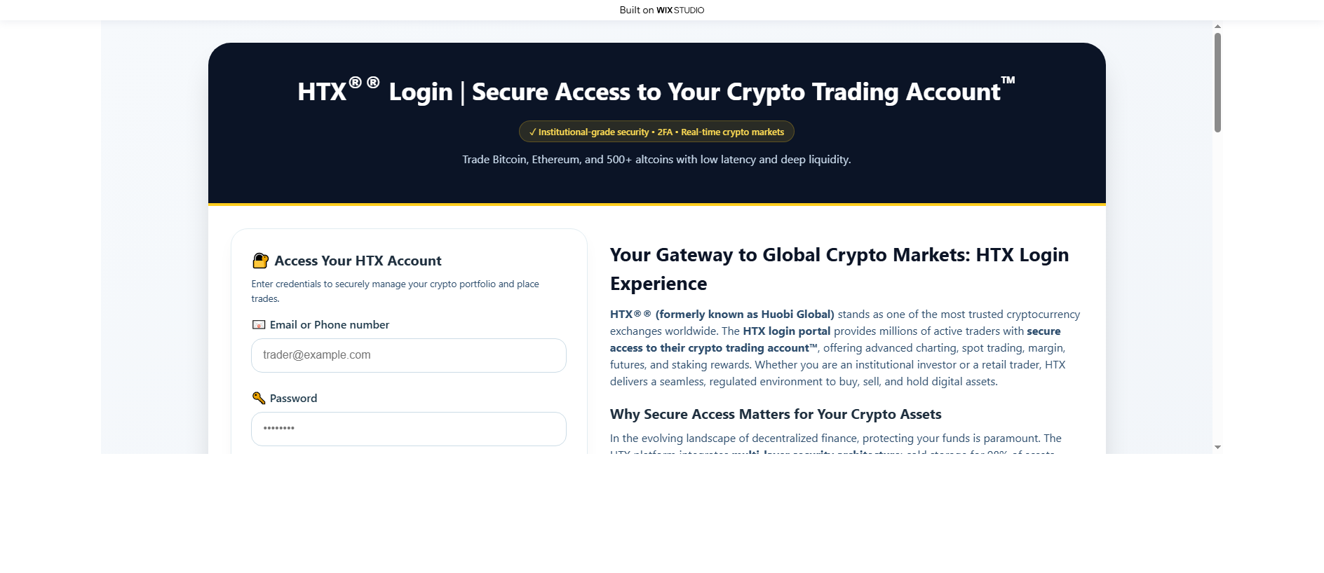 Forensic screenshot of [REDACTED] showing the phishing page layout
