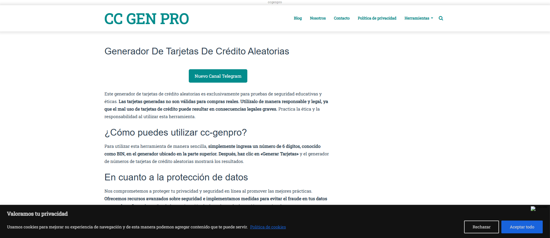 Screenshot of cc-genpro.pages.dev