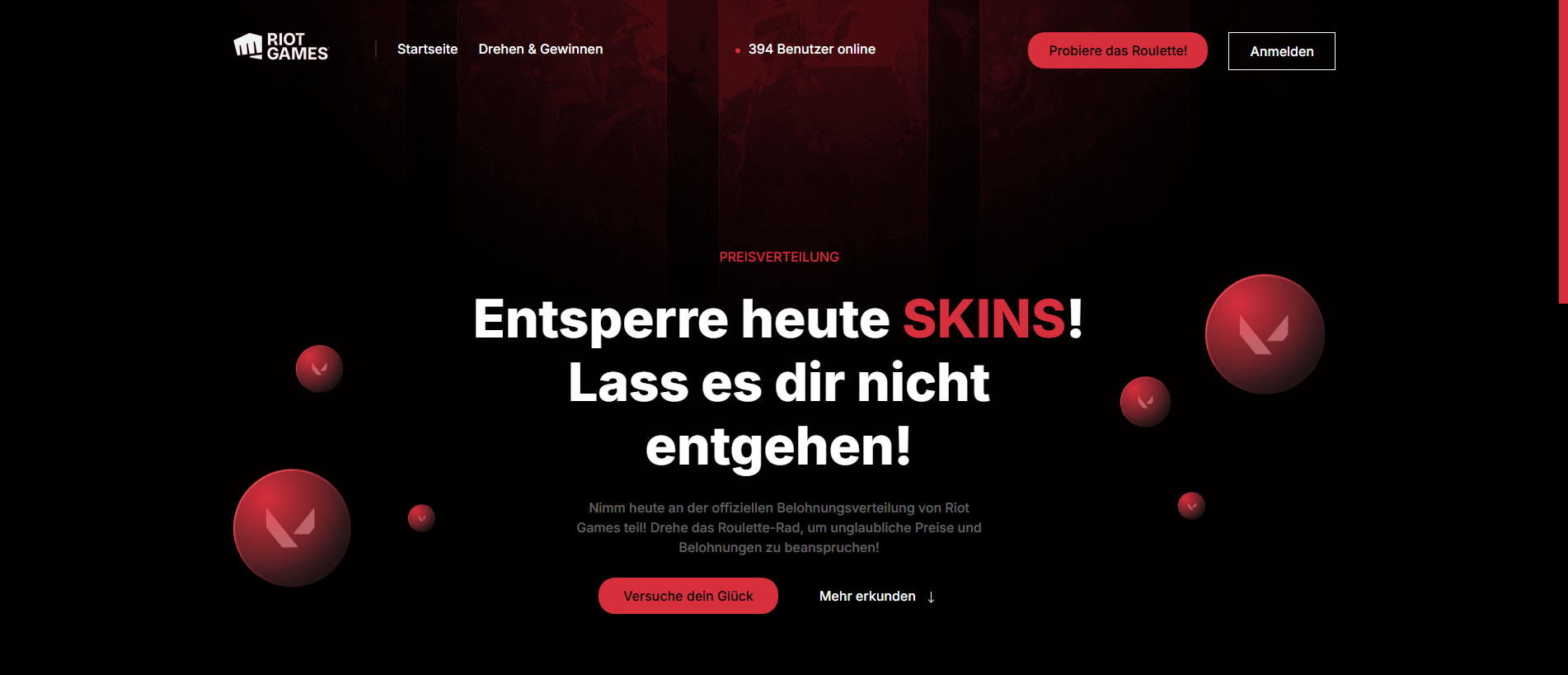 Forensic screenshot of valput.top showing the phishing page layout