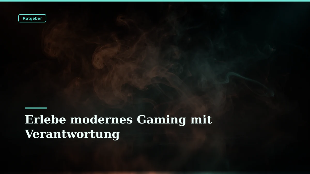 Erlebe modernes Gaming mit Verantwortung