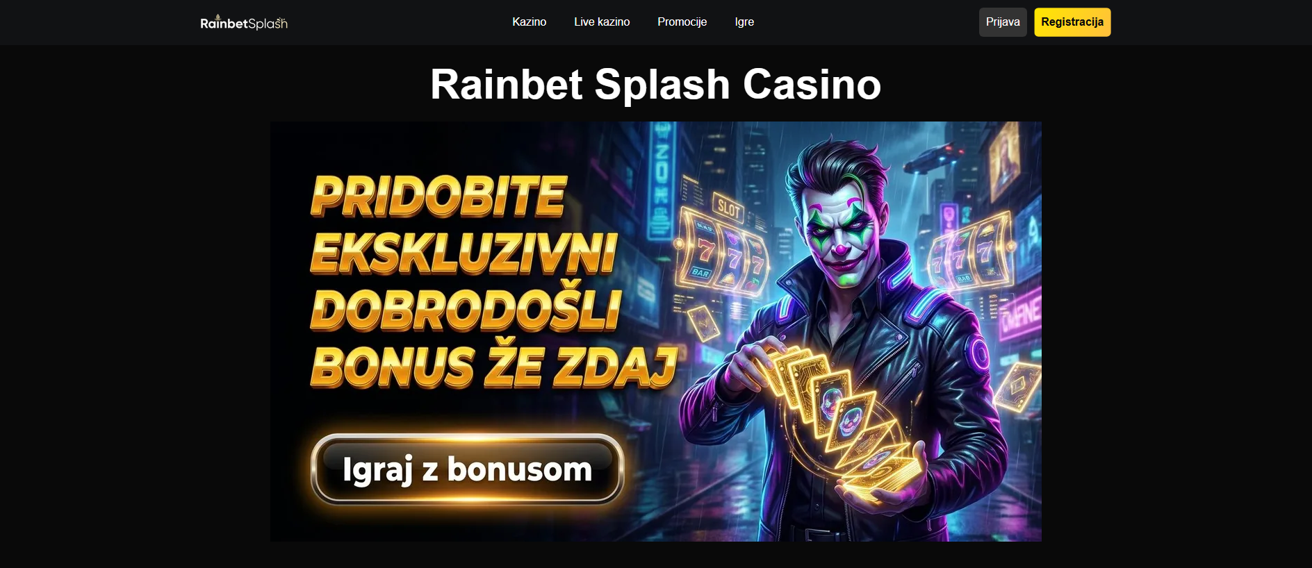 Forensic screenshot of rainbetsplash.si showing the phishing page layout