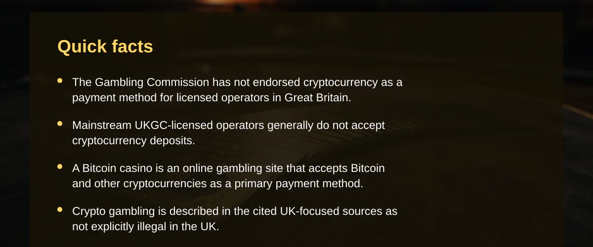 Bitcoin casino list — Quick facts Bitcoin casino list — Quick facts