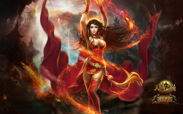 fire dancer