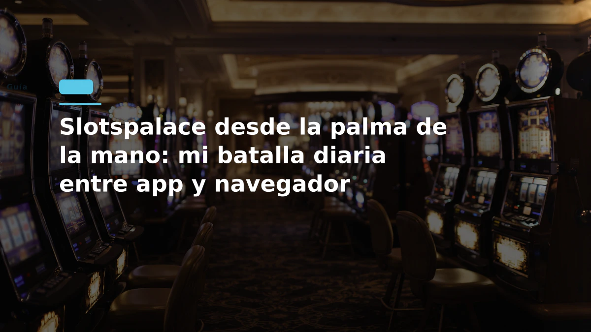 Slotspalace desde la palma de la mano: mi batalla diaria entre app y navegador