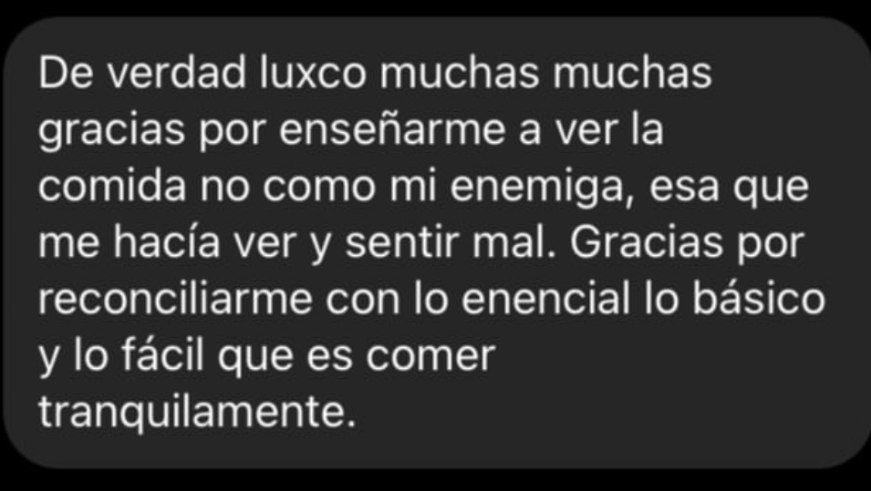Mensaje de cliente