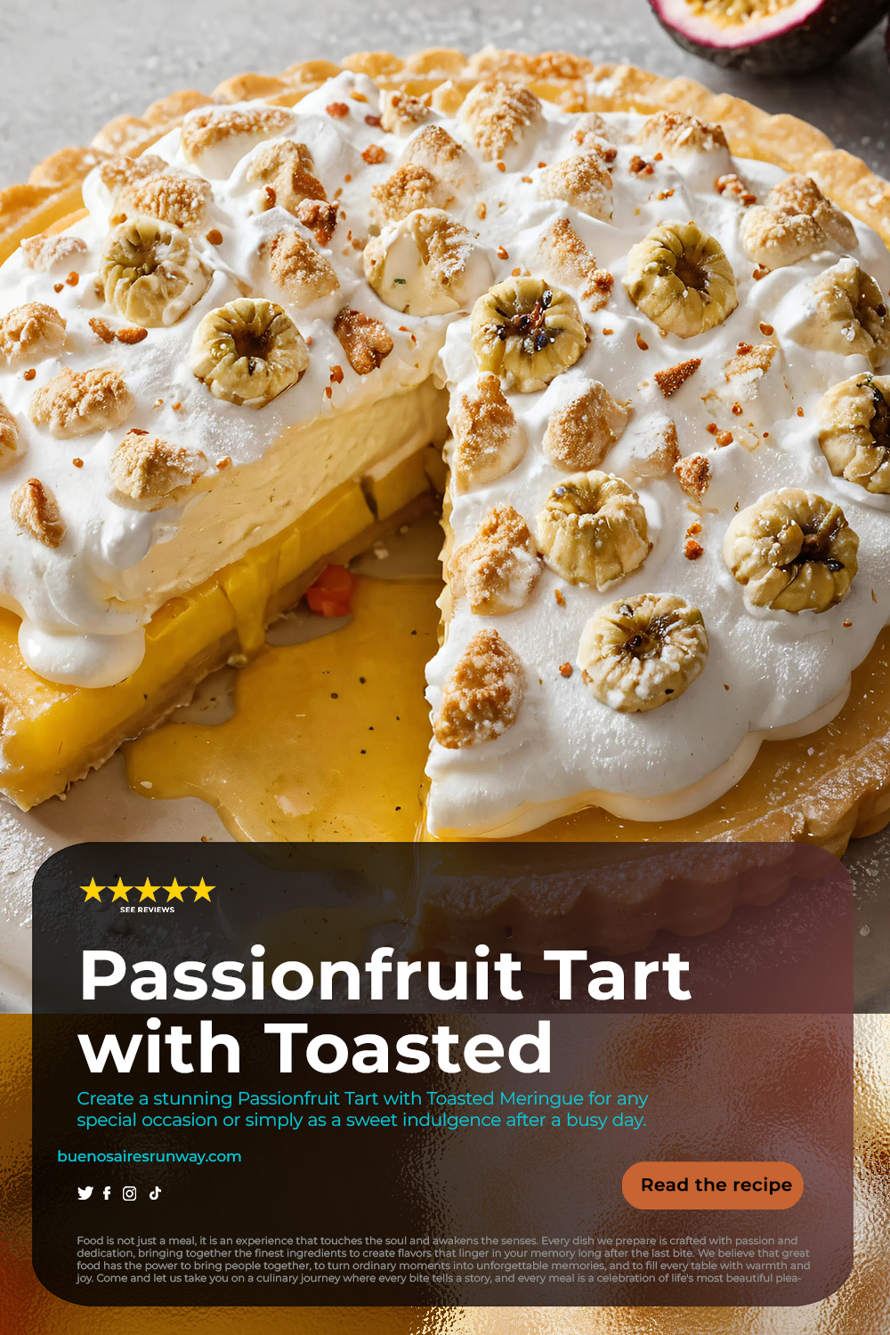 Passionfruit Tart with Toasted Meringue