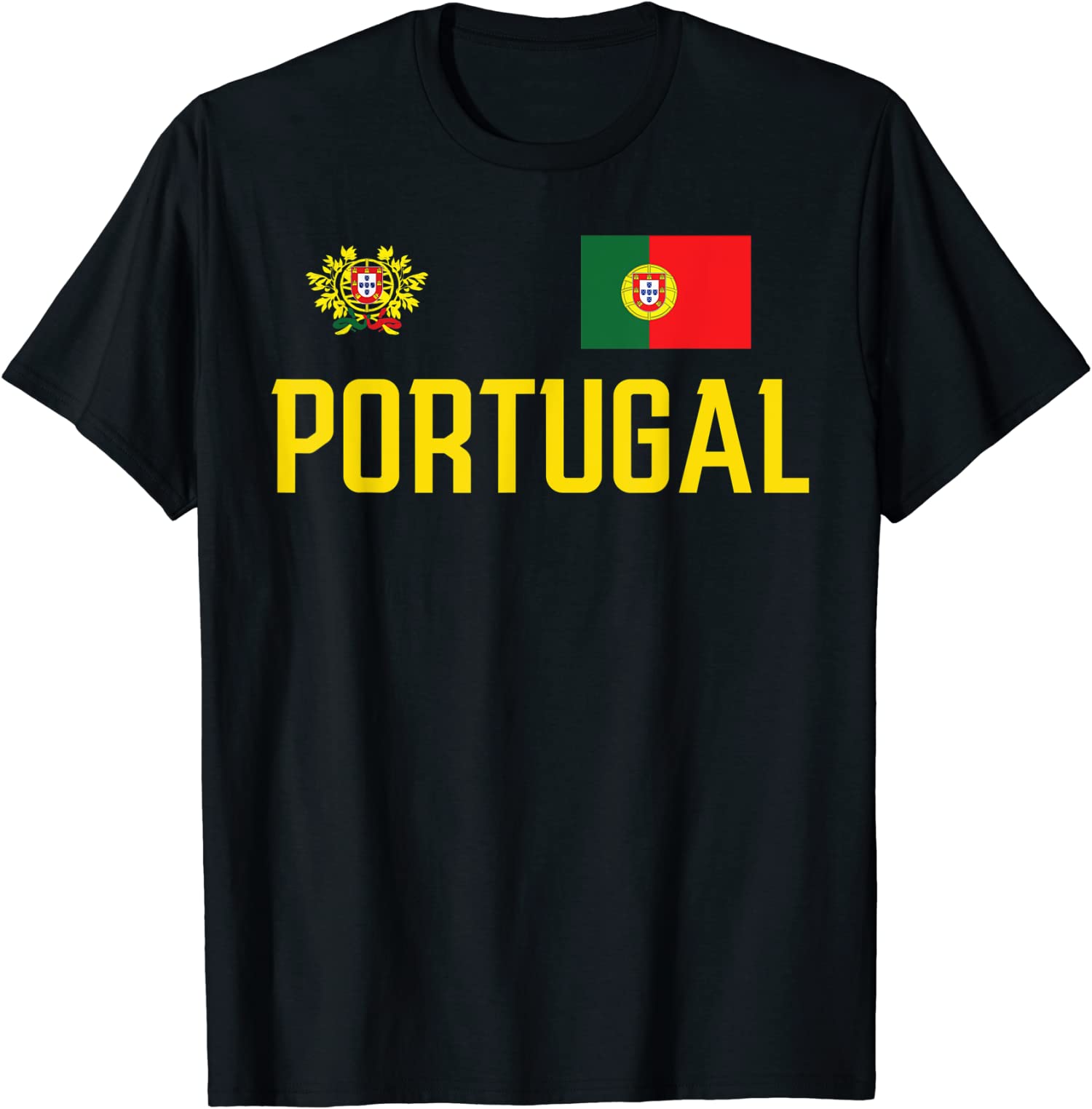 Portugal Flag Portuguese Football Soccer Fan Sport Unisex T-Shirt