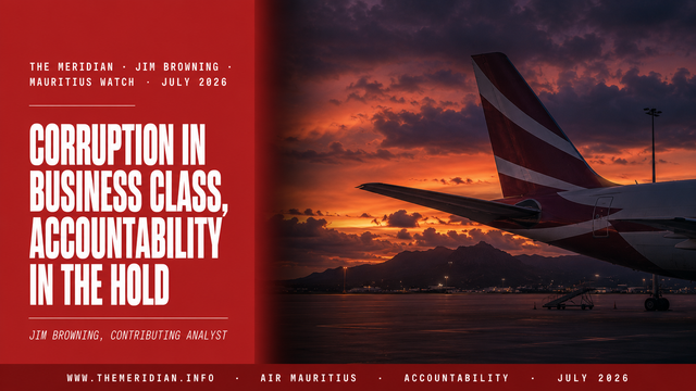 Air Mauritius Corruption Business Class Accountability Hold Jim Browning The Meridian July 2026