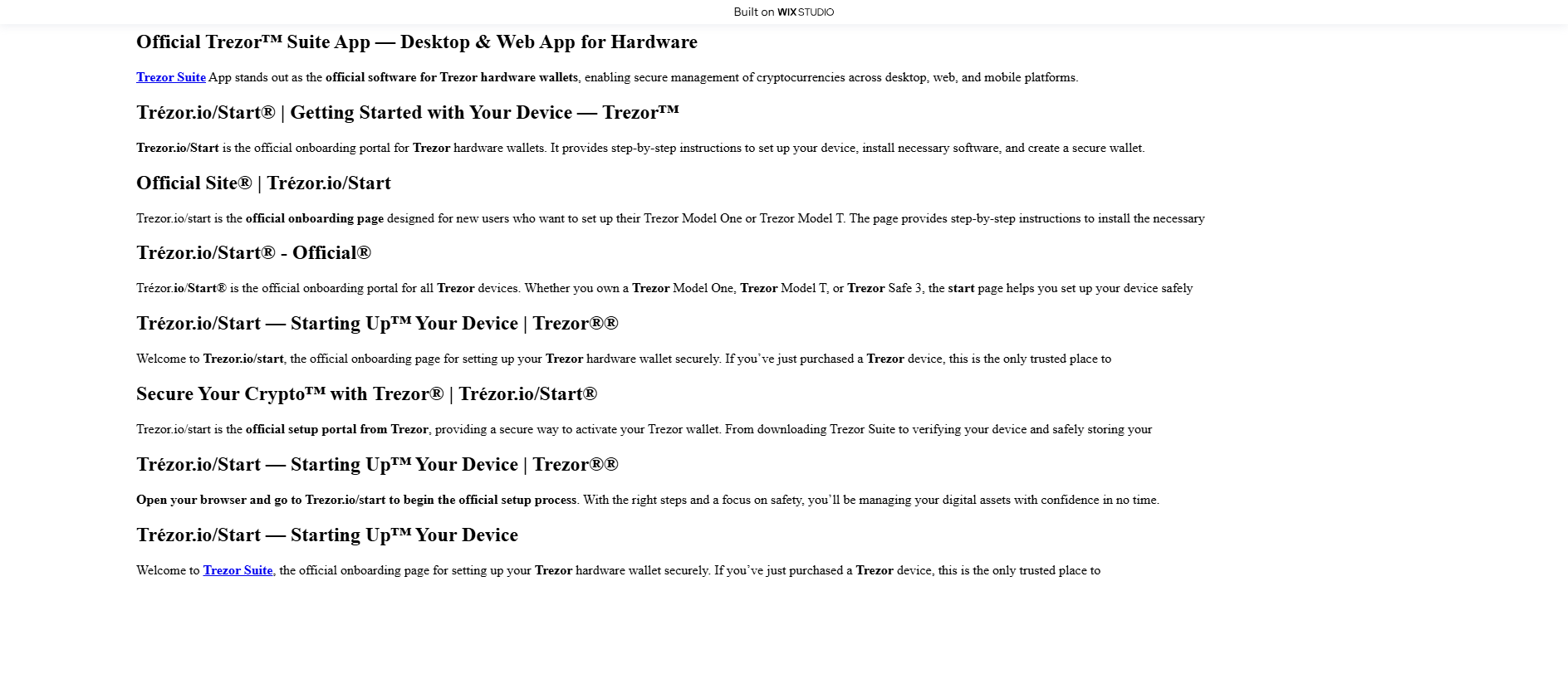 Screenshot of startedm.wixstudio.com
