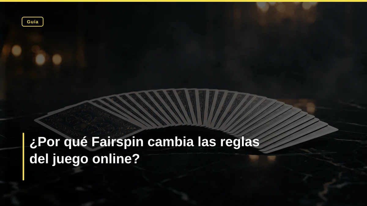 ¿Por qué Fairspin cambia las reglas del juego online?
