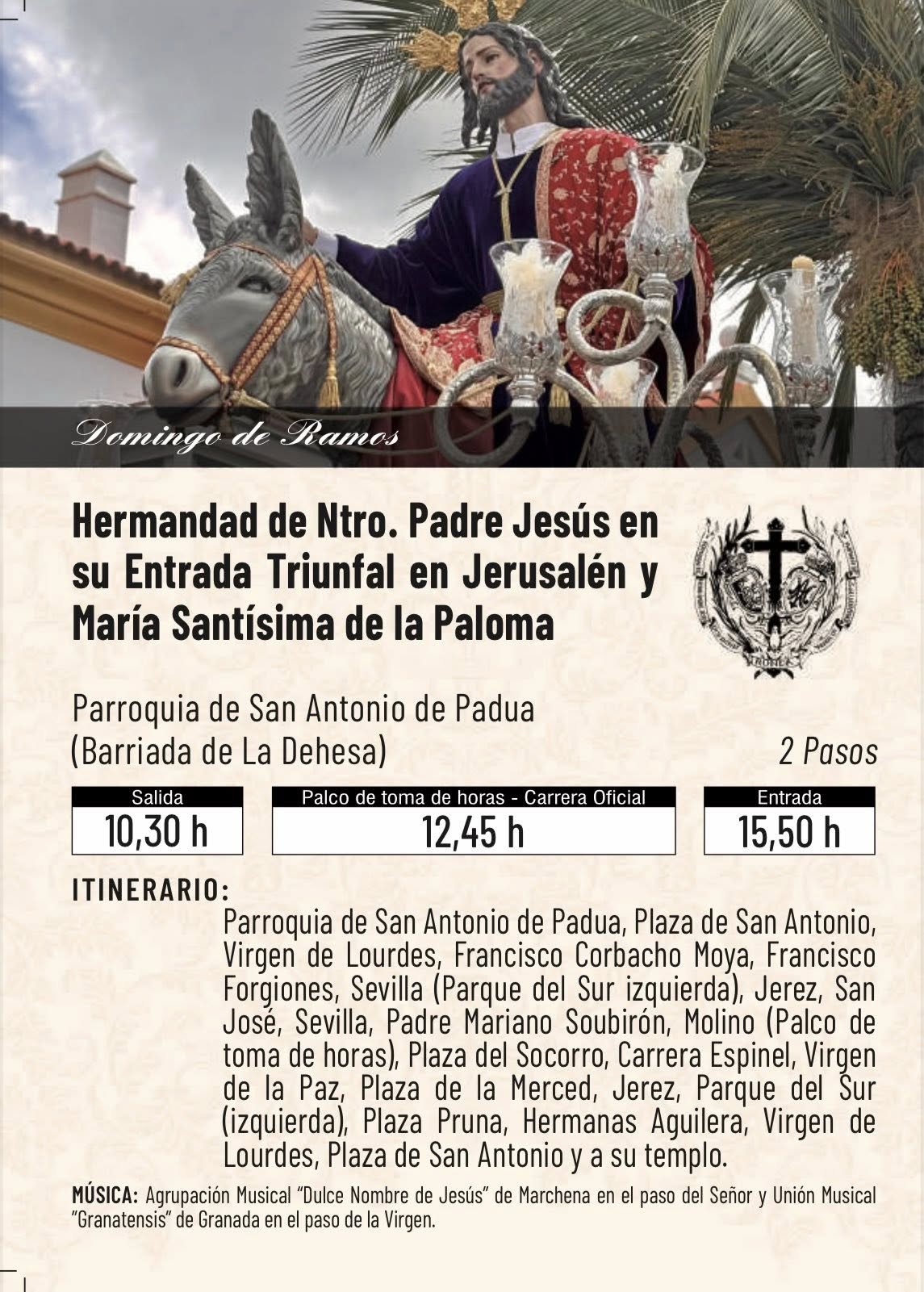 Horarios e Itinerarios de las Procesiones de la Semana Santa de Ronda ...