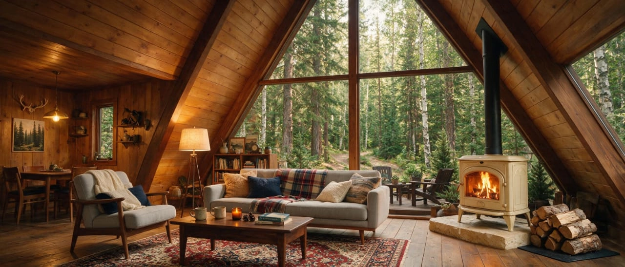 Cozy Decor Ideas to Maximize Space in Your A-Frame Cabin