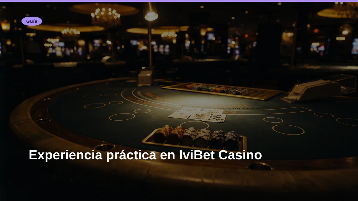 Experiencia práctica en IviBet Casino