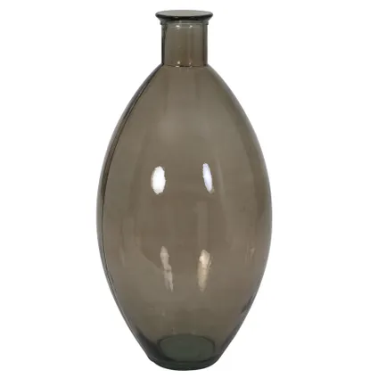 Vase Sossano en verre 29 × 59 cm – Taupe