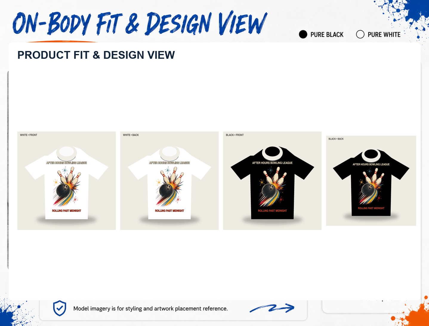 After Hours Bowling League Retro Graphic T-Shirt product detail 4
