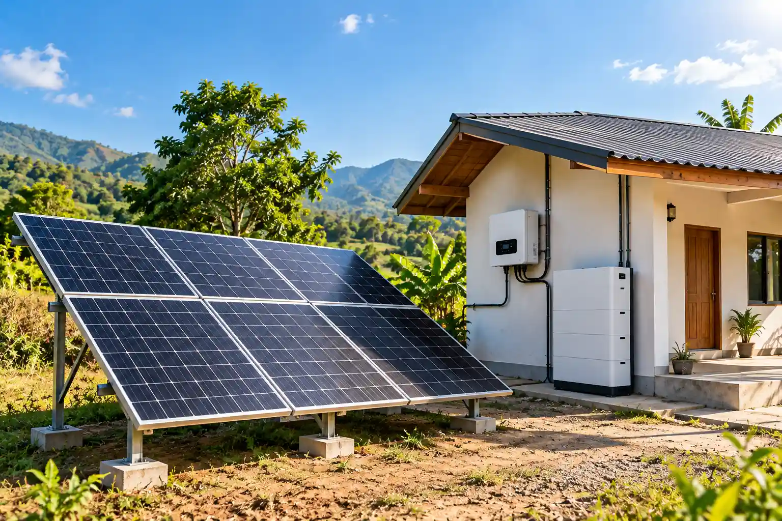 Koshish Solar off-grid installation