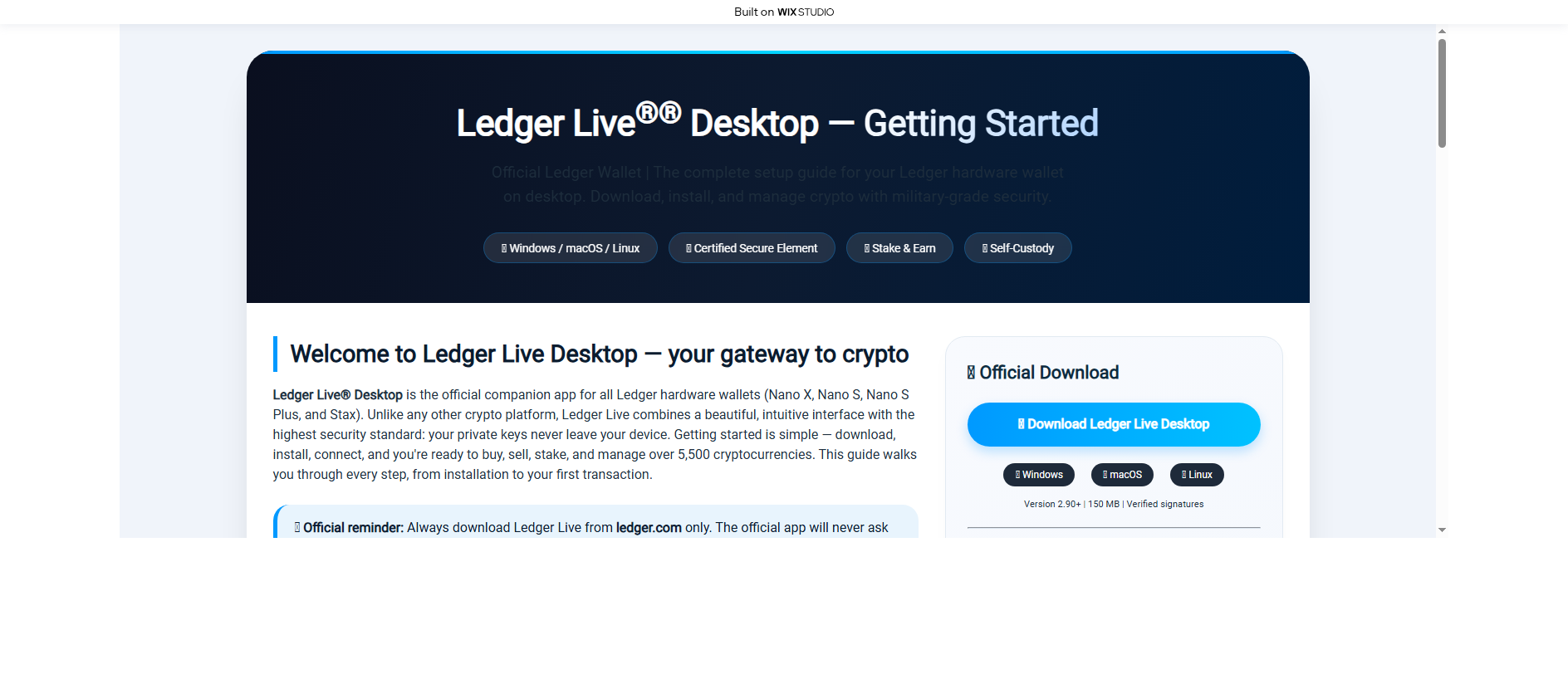 Stored capture of homepage-ldgers.wixstudio.com