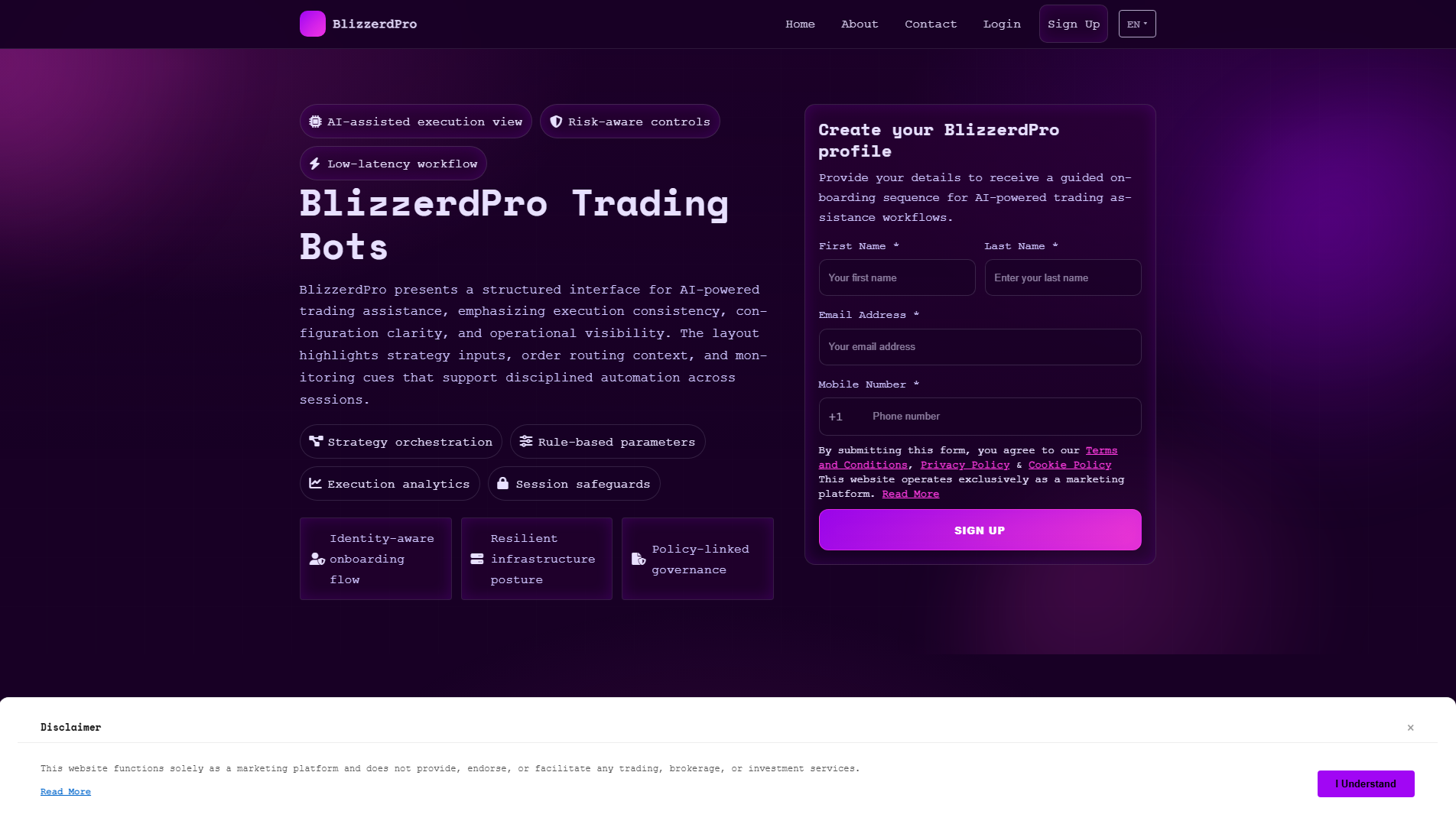 Stored capture of blizzerdproplatform.com