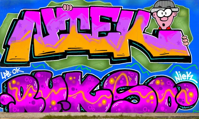 Graffiti artwork by Zkur
